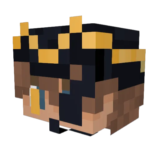 MrKamiSan Minecraft avatar head, 3D render