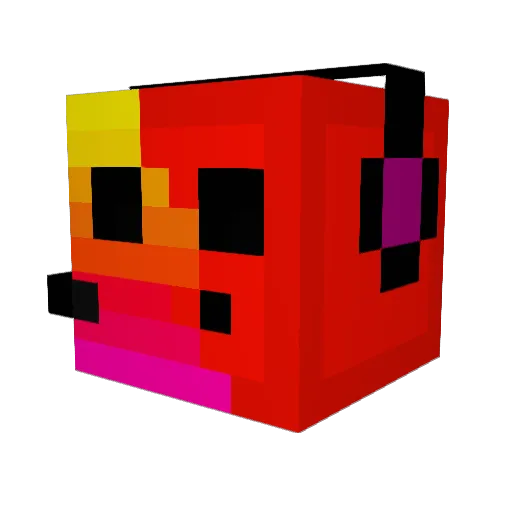 MrKamikazeeee Minecraft avatar head, 3D render