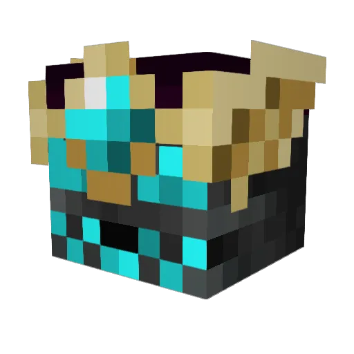 MrKhaotic Minecraft avatar head, 3D render