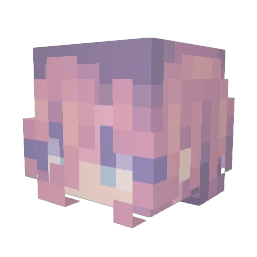 MrKid1 Minecraft avatar head, 3D render