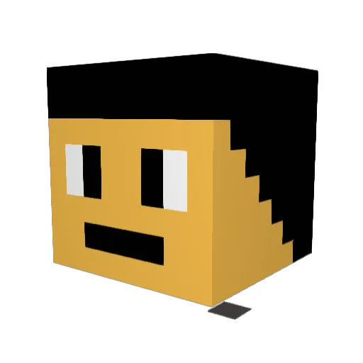 MrKillaNewb Minecraft avatar head, 3D render