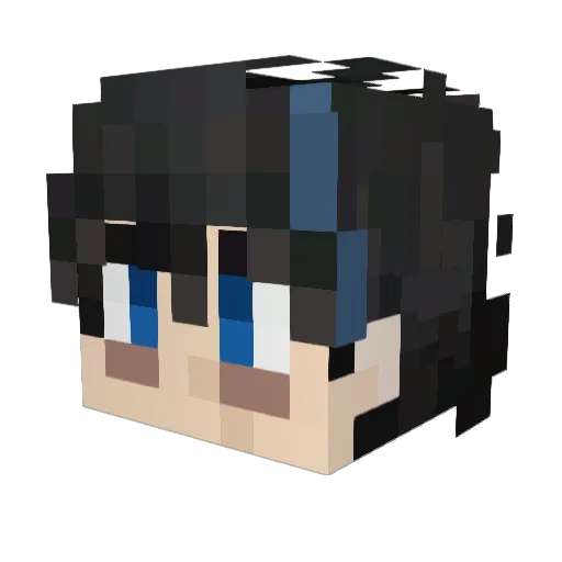 MrKingLouisXVI Minecraft avatar head, 3D render