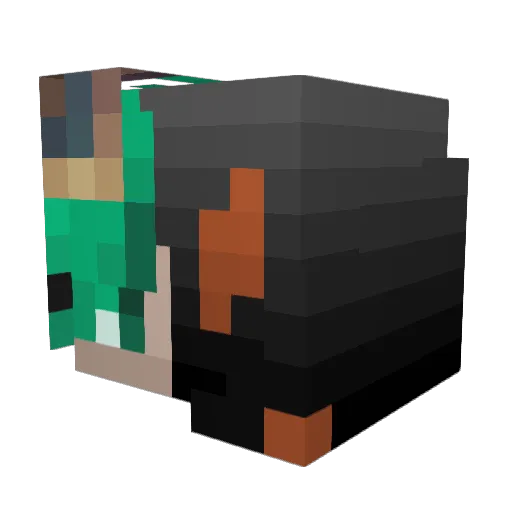 MrKingZone69 Minecraft avatar head, 3D render