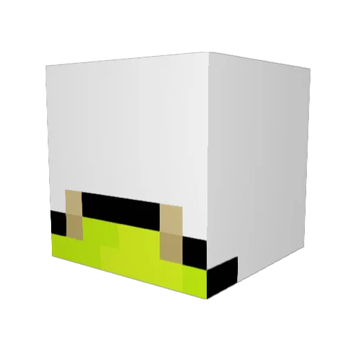 MrKinz Minecraft avatar head, 3D render
