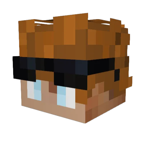 MrKippy Minecraft avatar head, 3D render