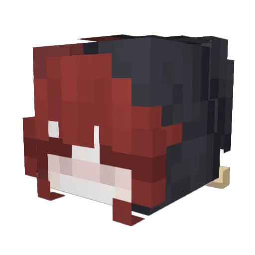 MrKiteKat Minecraft avatar head, 3D render
