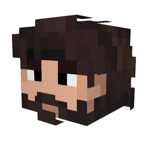 MrKnightt Minecraft avatar head, 3D render