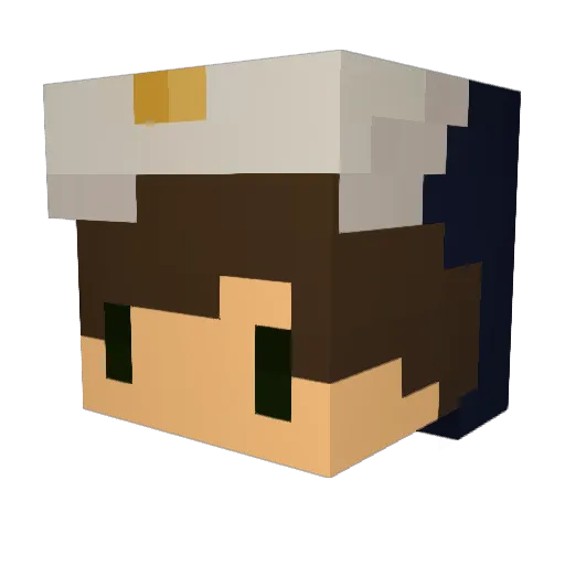 MrKresh Minecraft avatar head, 3D render