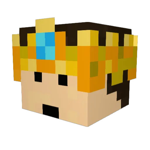 MrKristo47 Minecraft avatar head, 3D render