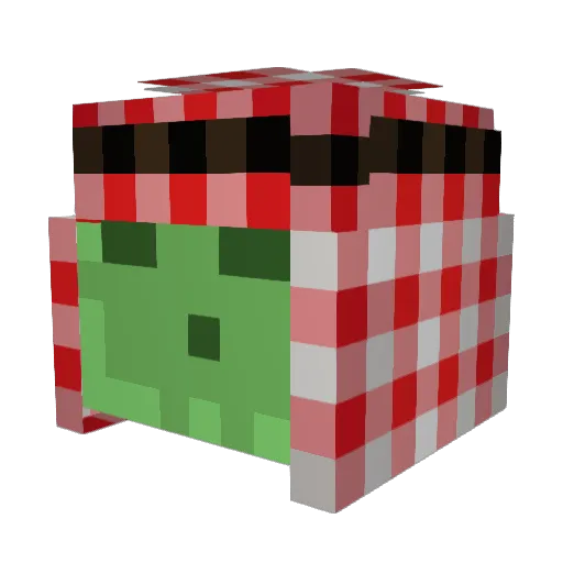 MrKslime Minecraft avatar head, 3D render