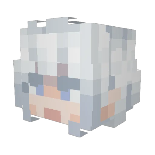 MrKulebyak Minecraft avatar head, 3D render