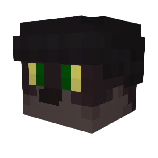 MrKunia Minecraft avatar head, 3D render