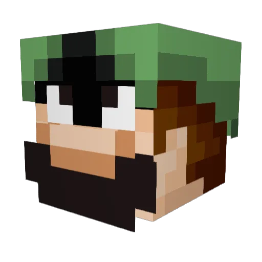 MrL1985 Minecraft avatar head, 3D render