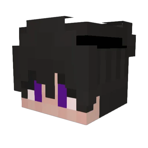 MrL1te Minecraft avatar head, 3D render