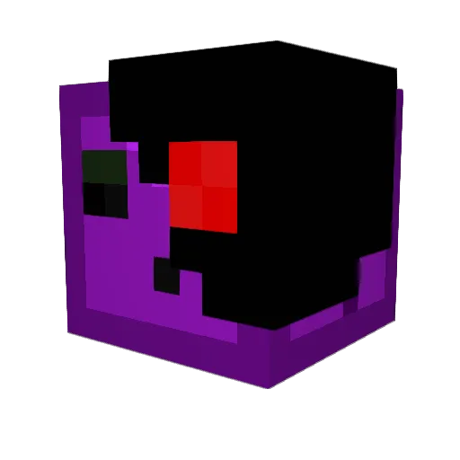 MrLIiXSs Minecraft avatar head, 3D render