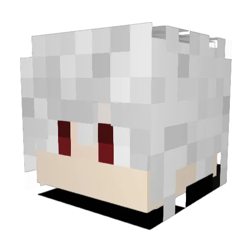MrLacroquette Minecraft avatar head, 3D render