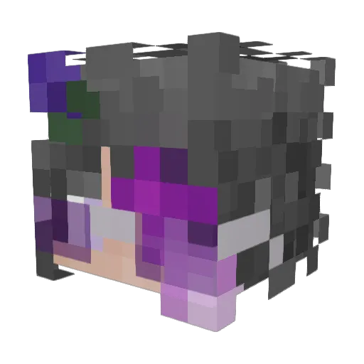 MrLakomka Minecraft avatar head, 3D render