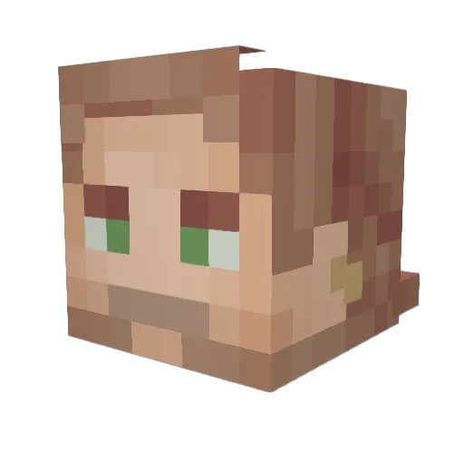 MrLarGZ Minecraft avatar head, 3D render