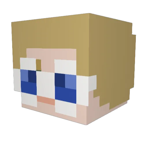 MrLaser2004 Minecraft avatar head, 3D render