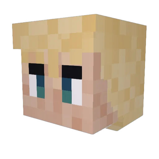 MrLaserBoy Minecraft avatar head, 3D render