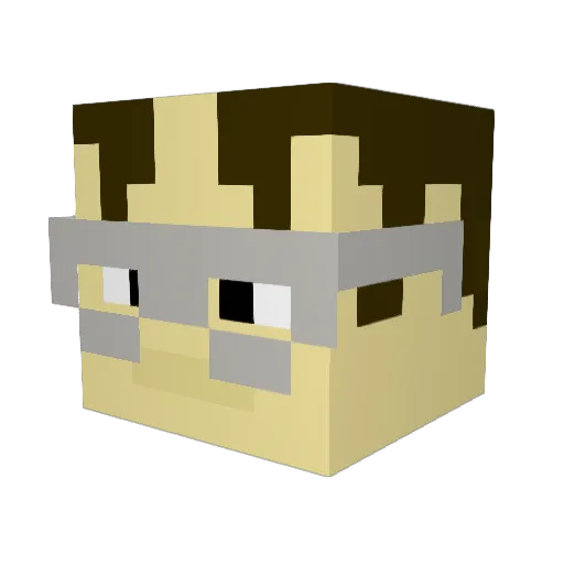 MrLays69 Minecraft avatar head, 3D render