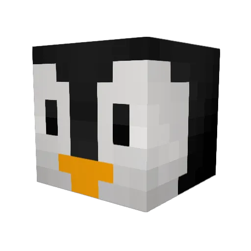 MrLePingouin Minecraft avatar head, 3D render