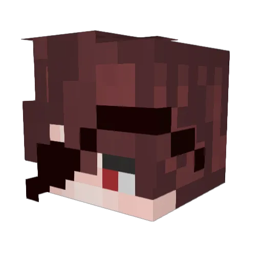 MrLecar Minecraft avatar head, 3D render