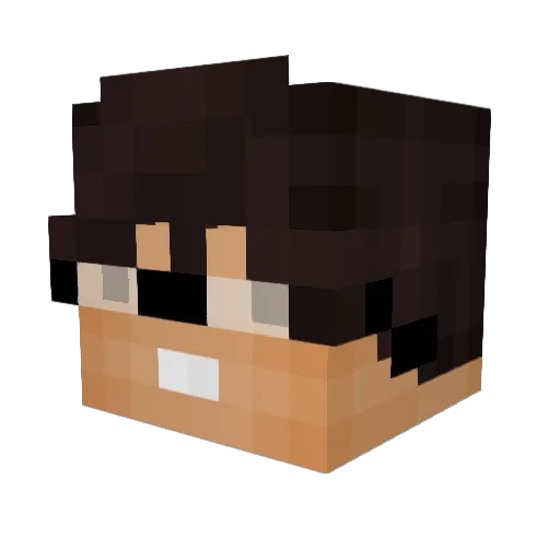 MrLedvard Minecraft avatar head, 3D render