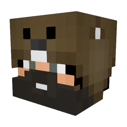 MrLeekie Minecraft avatar head, 3D render