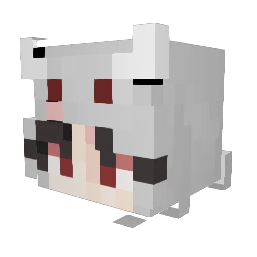 MrLeevee Minecraft avatar head, 3D render