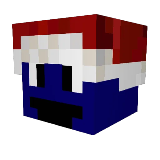 MrLeg0 Minecraft avatar head, 3D render