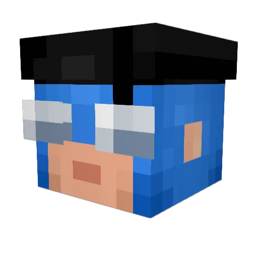 MrLegaropex Minecraft avatar head, 3D render