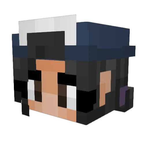 MrLegend Minecraft avatar head, 3D render