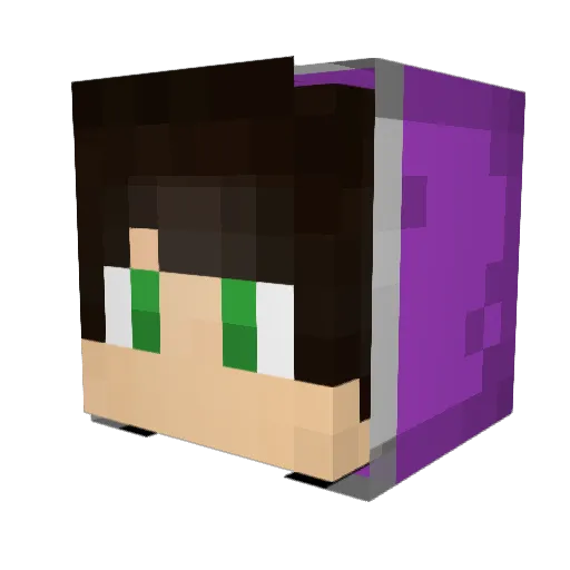 MrLeksPvP Minecraft avatar head, 3D render