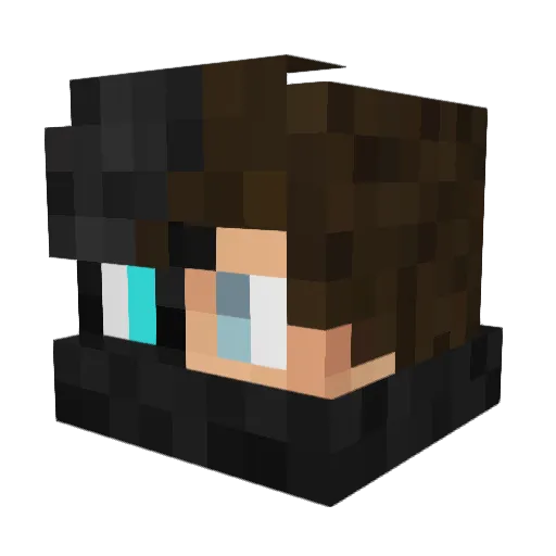 MrLezalit Minecraft avatar head, 3D render