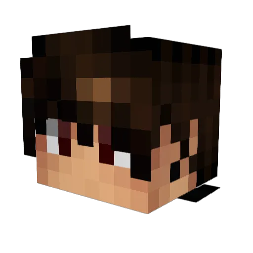 MrLike_YT Minecraft avatar head, 3D render