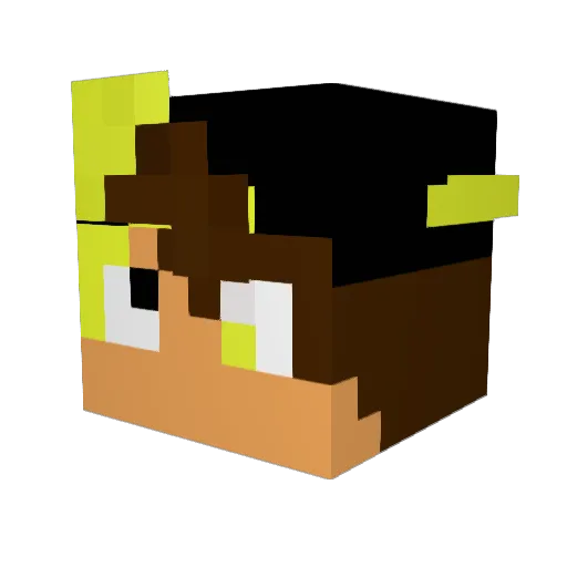 MrLimonIYI Minecraft avatar head, 3D render