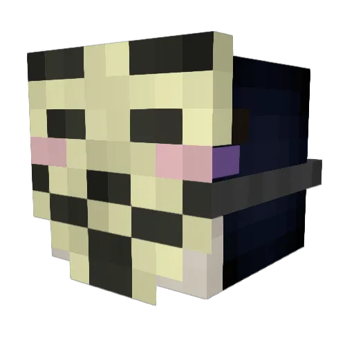 MrLinuxGamer Minecraft avatar head, 3D render