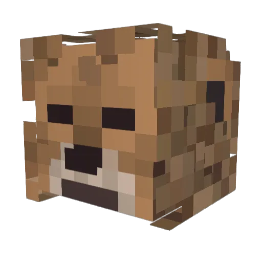 MrLion18 Minecraft avatar head, 3D render