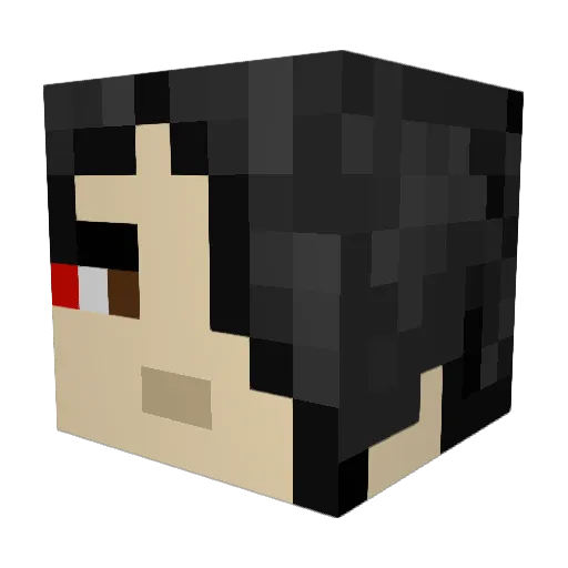 MrLmao77 Minecraft avatar head, 3D render
