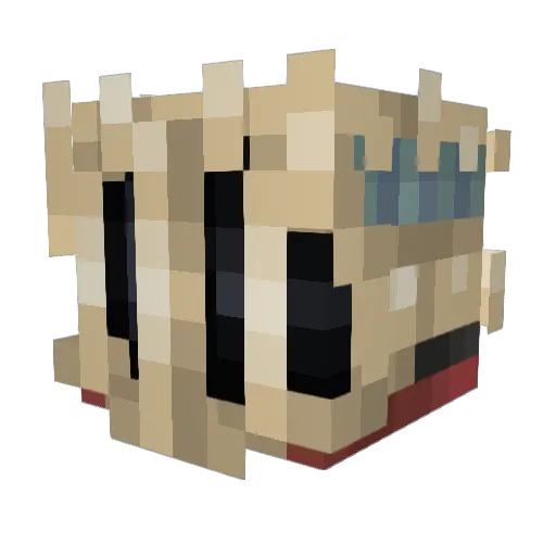 MrLoachy Minecraft avatar head, 3D render