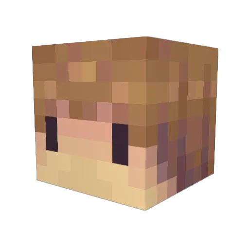 MrLoafz Minecraft avatar head, 3D render