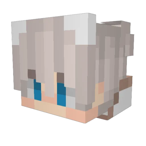 MrLodomir Minecraft avatar head, 3D render