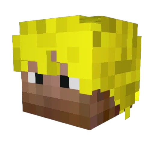 MrLoevBlaas Minecraft avatar head, 3D render