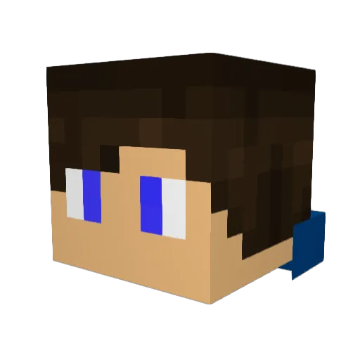 MrLoid Minecraft avatar head, 3D render
