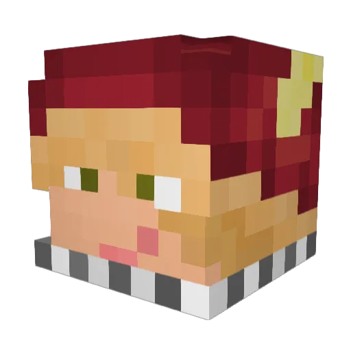 MrLordMord Minecraft avatar head, 3D render