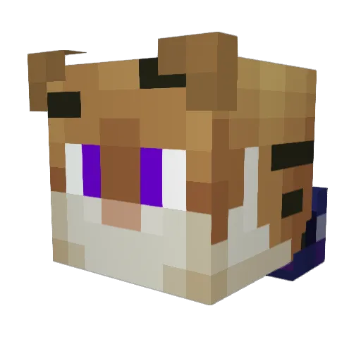 MrLore Minecraft avatar head, 3D render