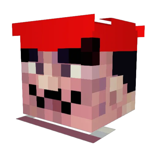 MrLucky2003 Minecraft avatar head, 3D render