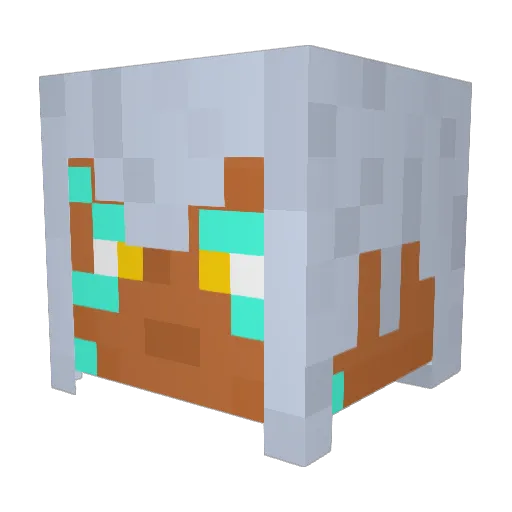 MrLukou Minecraft avatar head, 3D render