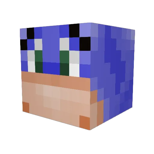MrLunarBear Minecraft avatar head, 3D render
